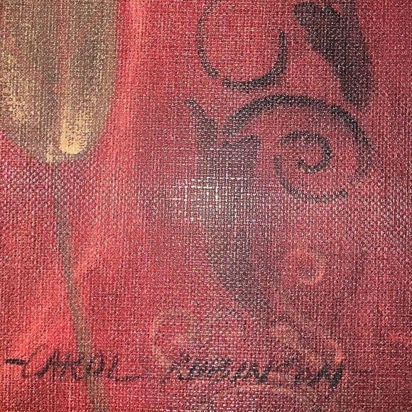 Abstract Leaf Print 24x24 Wall Art - Picture 5 of 6